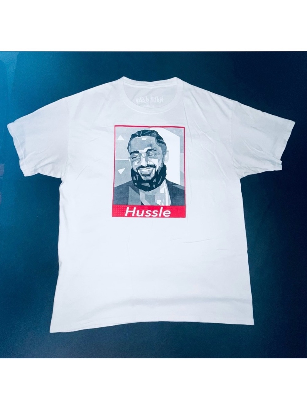 Nipsey Hussle White Short Sleeve Graphic T Shirt THE MARATHON CONTINUES